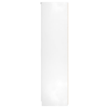Plymouth Tall Mirror Wardrobe White 1 Shelf 111cm