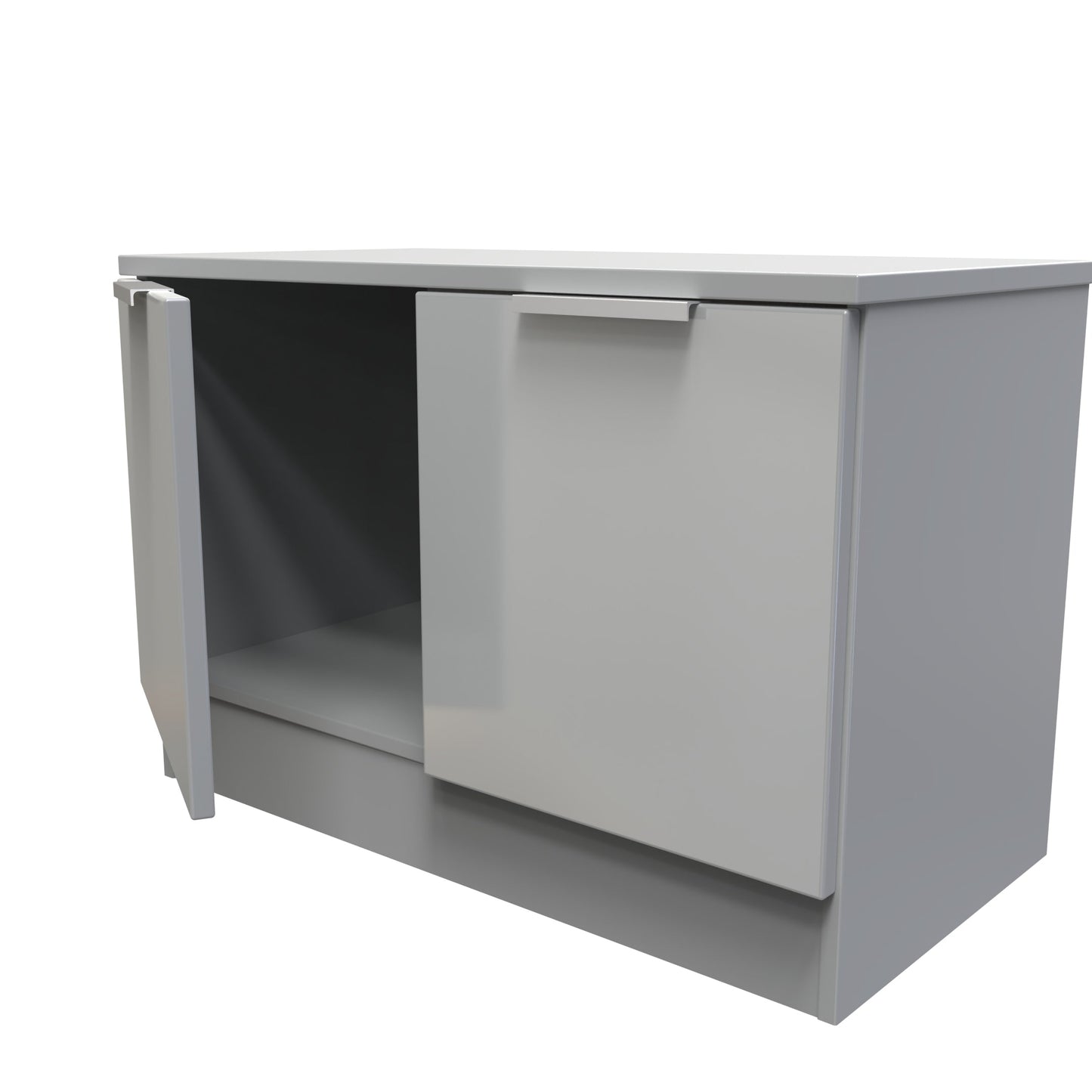 Plymouth TV Unit Grey 2 Doors 74cm