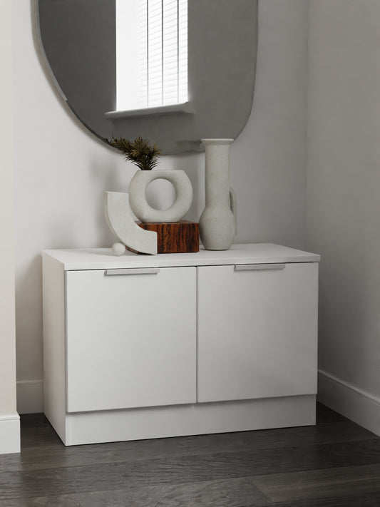 Plymouth TV Unit White 2 Doors 74cm