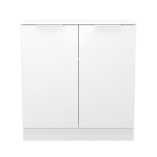 Plymouth Cabinet White 2 Doors 1 Shelf 74cm