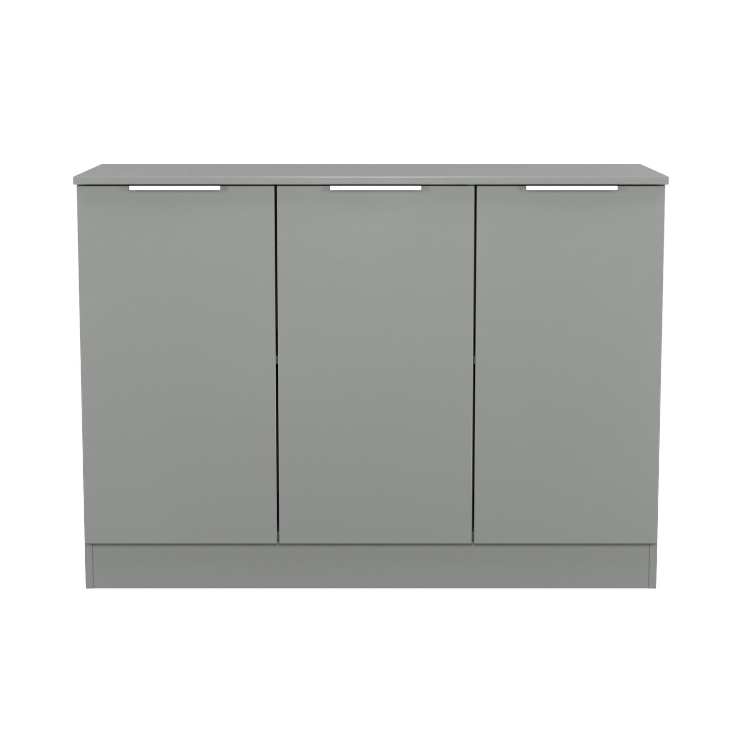 Plymouth Large Sideboard Grey 3 Doors 1 Shelf 110cm