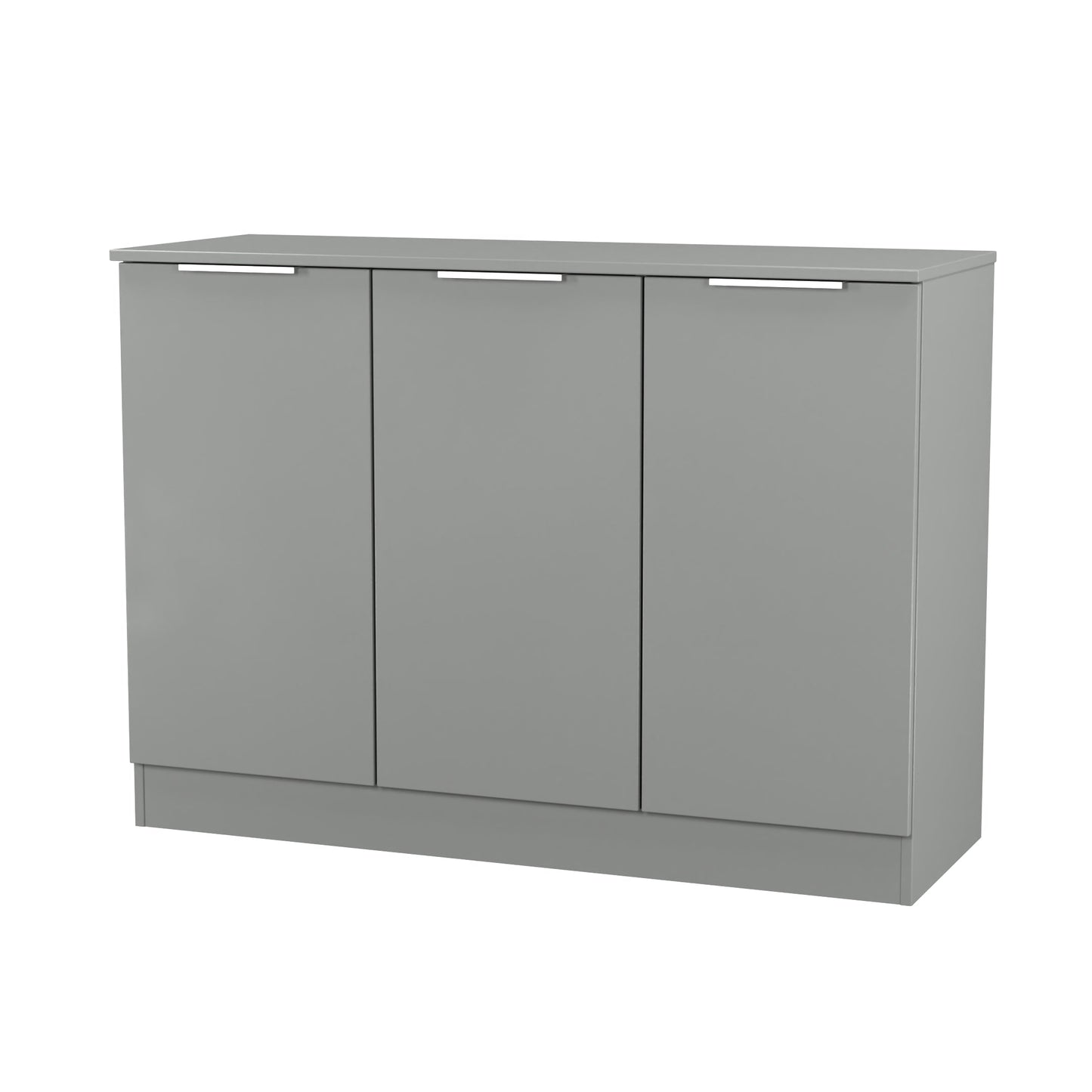 Plymouth Large Sideboard Grey 3 Doors 1 Shelf 110cm