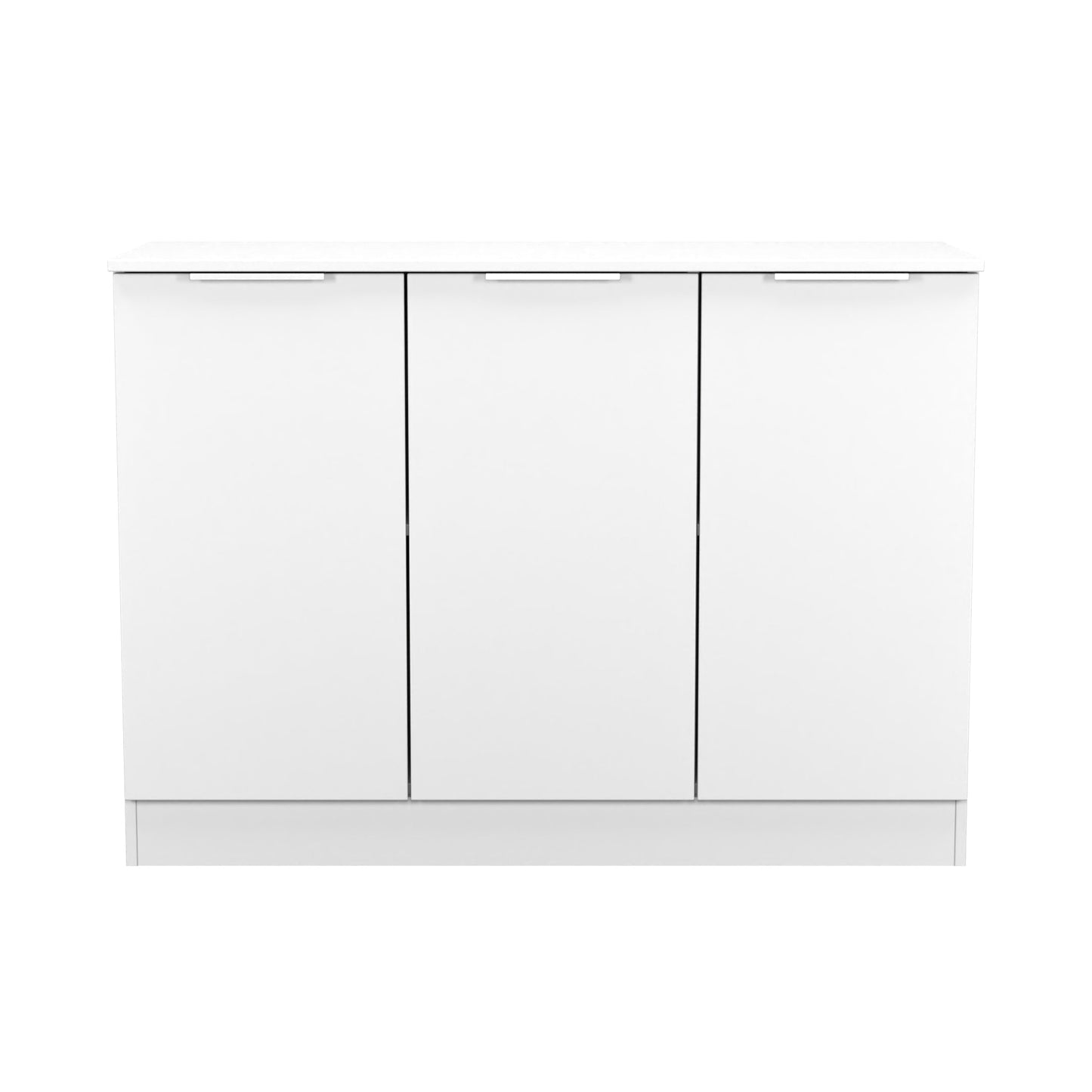 Plymouth Large Sideboard White 3 Doors 1 Shelf 110cm