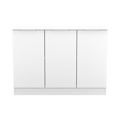 Plymouth Large Sideboard White 3 Doors 1 Shelf 110cm