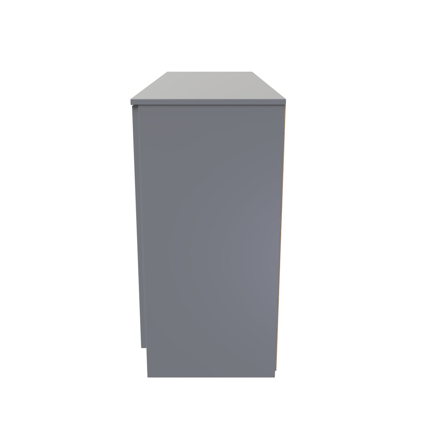 Plymouth Large Sideboard Grey 2 Doors 1 Shelf 3 Drawers 126cm