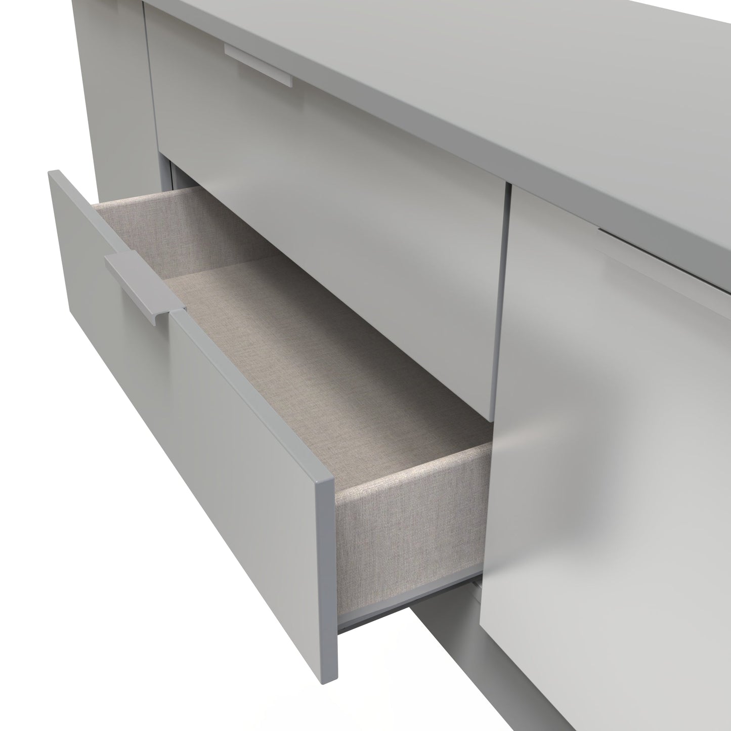 Plymouth TV Unit Grey 2 Drawers 2 Doors 144cm