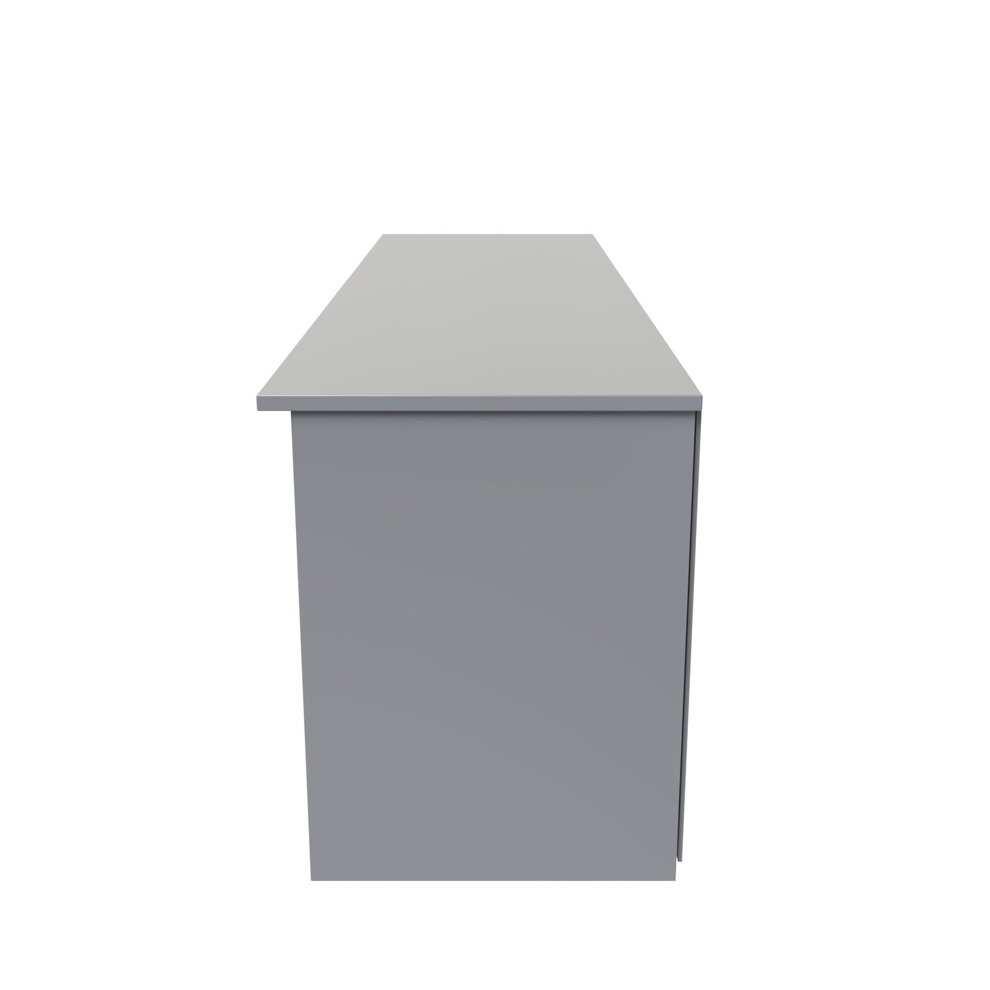 Plymouth TV Unit Grey 5 Shelves 1 Drawer 144cm