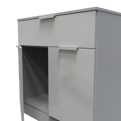 Plymouth Sideboard Grey 2 Doors 1 Drawer 74cm