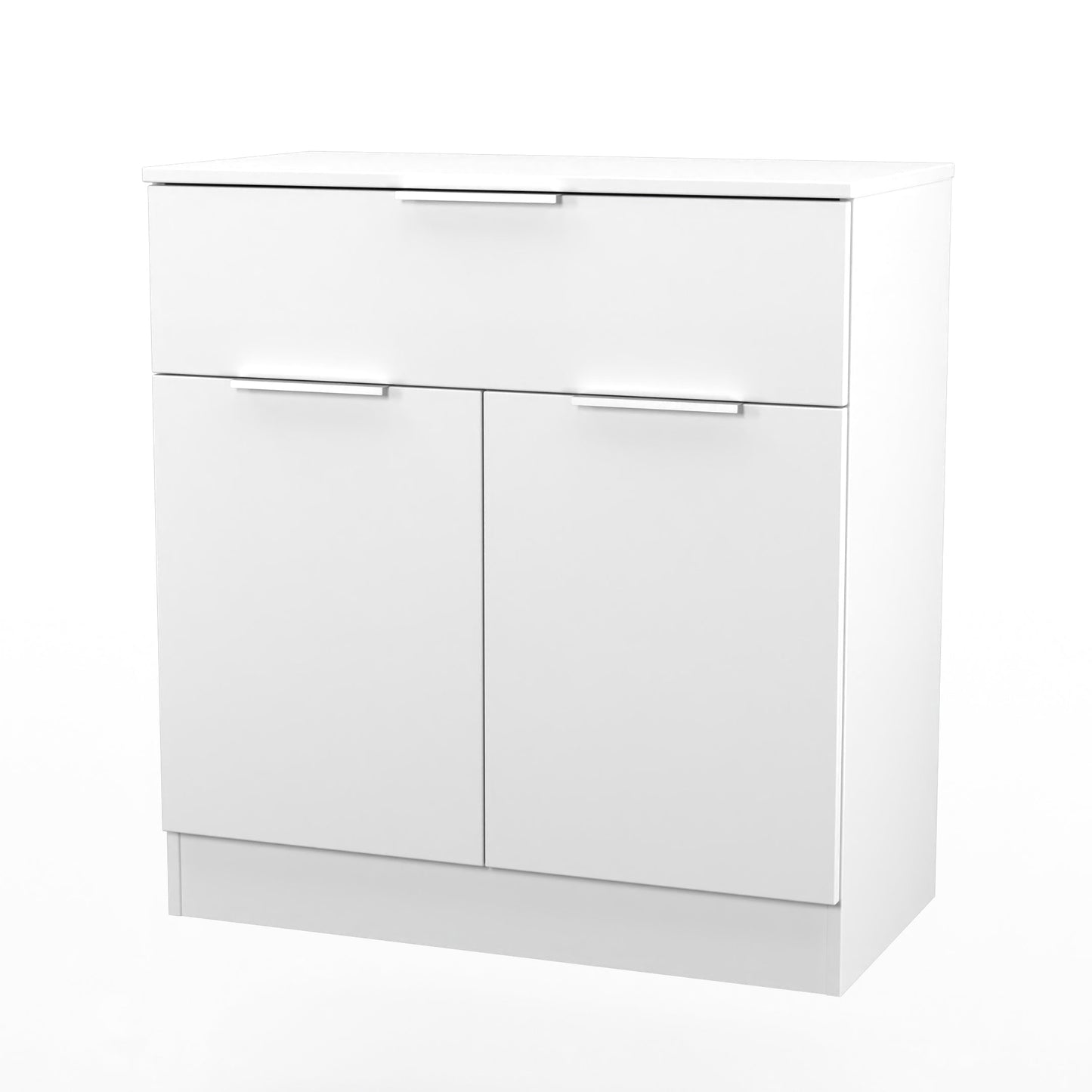 Plymouth Sideboard White 2 Doors 1 Drawer 74cm
