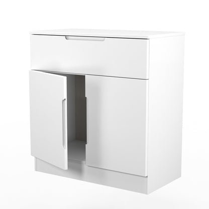 Plymouth Sideboard White 2 Doors 1 Drawer 74cm