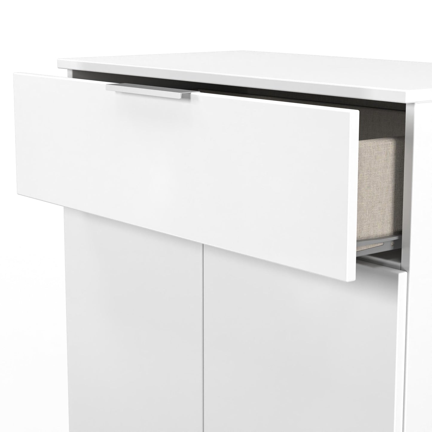 Plymouth Sideboard White 2 Doors 1 Drawer 74cm