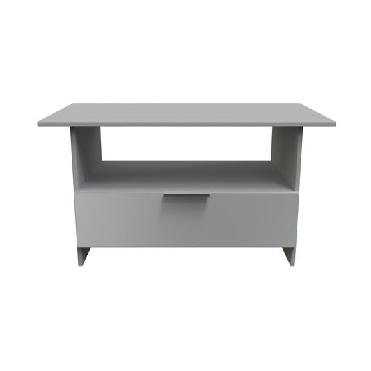 Plymouth Coffee Table Grey 1 Shelf 1 Drawer 93cm