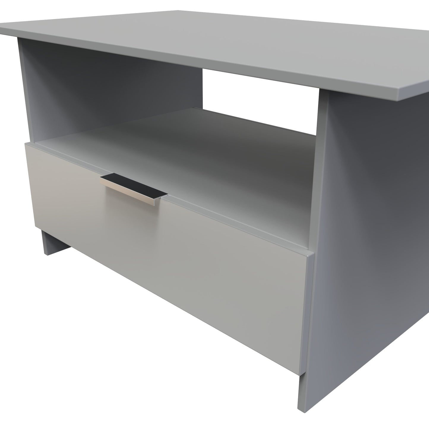 Plymouth Coffee Table Grey 1 Shelf 1 Drawer 93cm