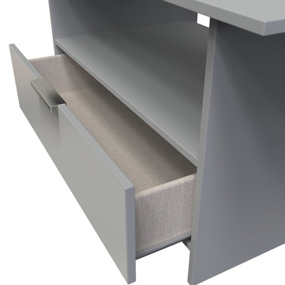 Plymouth Coffee Table Grey 1 Shelf 1 Drawer 93cm