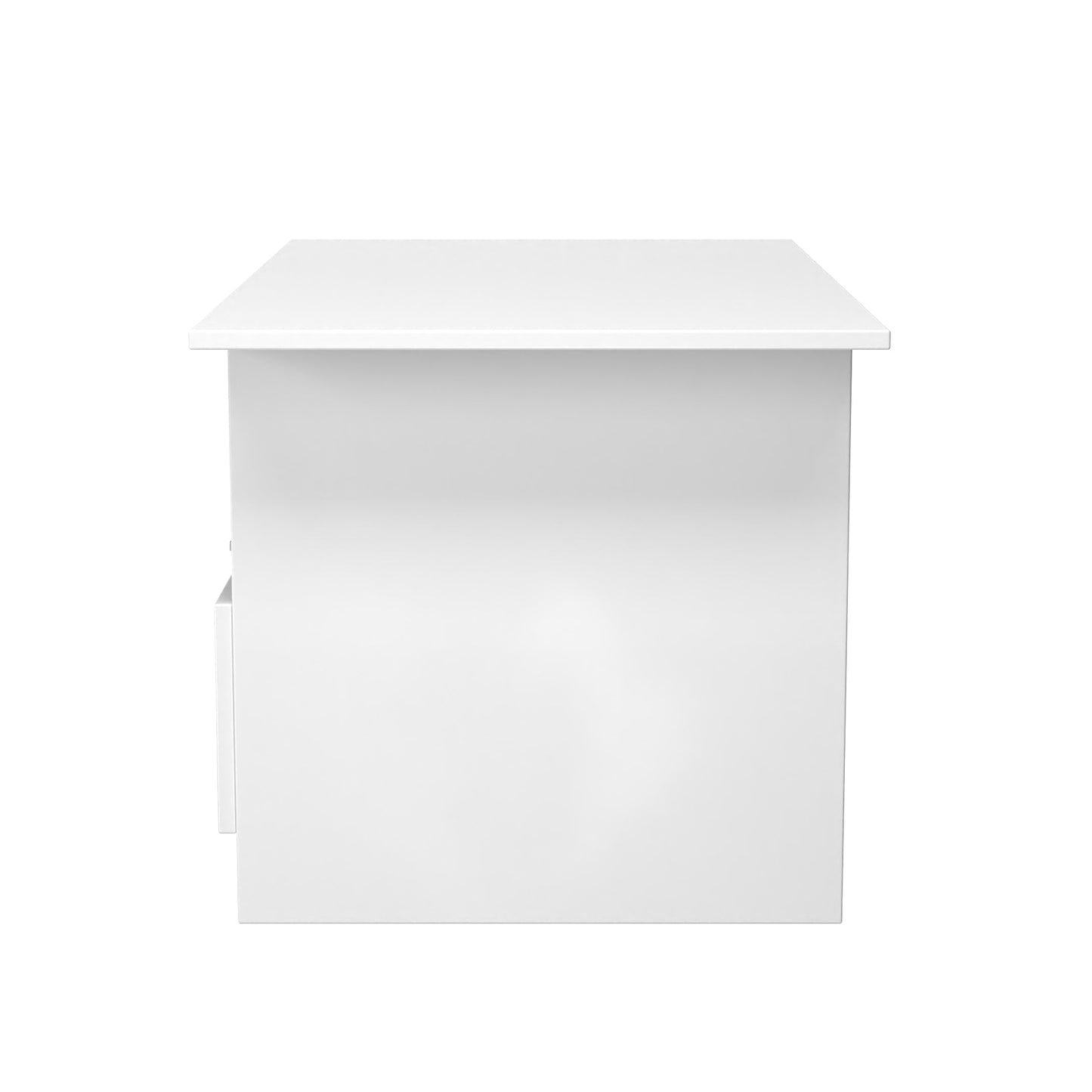 Plymouth Coffee Table White 1 Shelf 1 Drawer 93cm