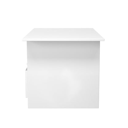 Plymouth Coffee Table White 1 Shelf 1 Drawer 93cm