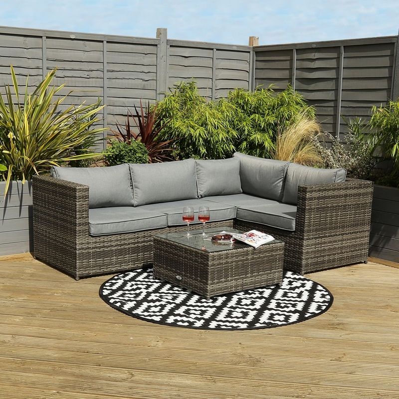 Wensum Wensum Waterproof Round Rug Black 150cm