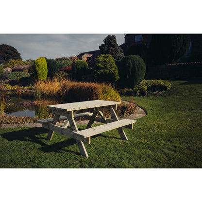 Traditional Garden Picnic Table by Churnet Valley - 4 Seats - PT101