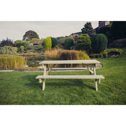 Traditional Garden Picnic Table by Churnet Valley - 6 Seats - PT102