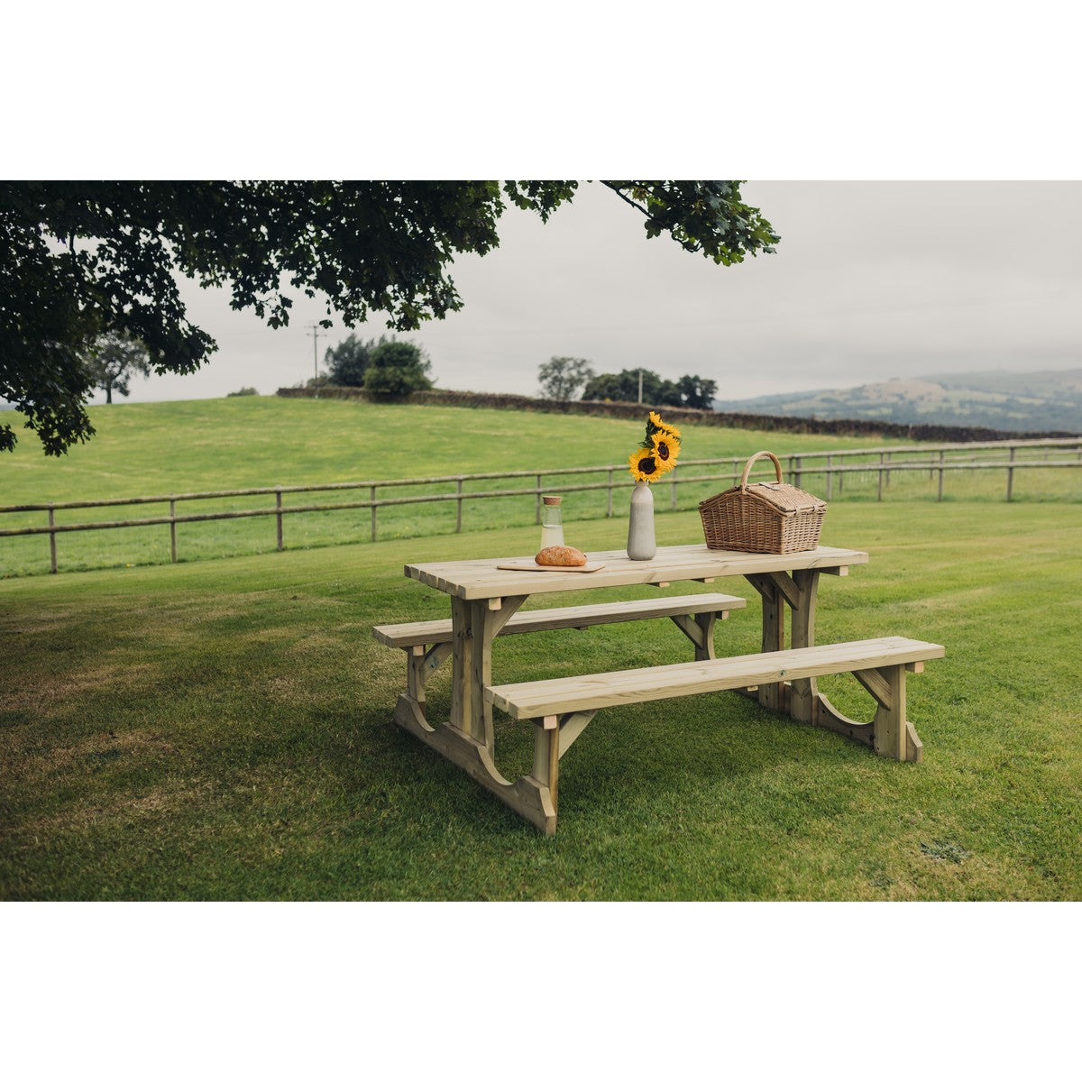 Lunar Garden Picnic Table by Churnet Valley - 4 Seats - PT107