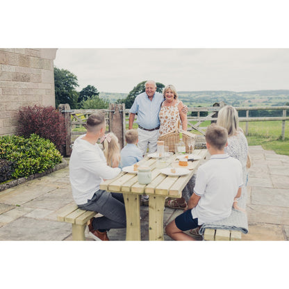 Lunar Garden Picnic Table by Churnet Valley - 4 Seats - PT107