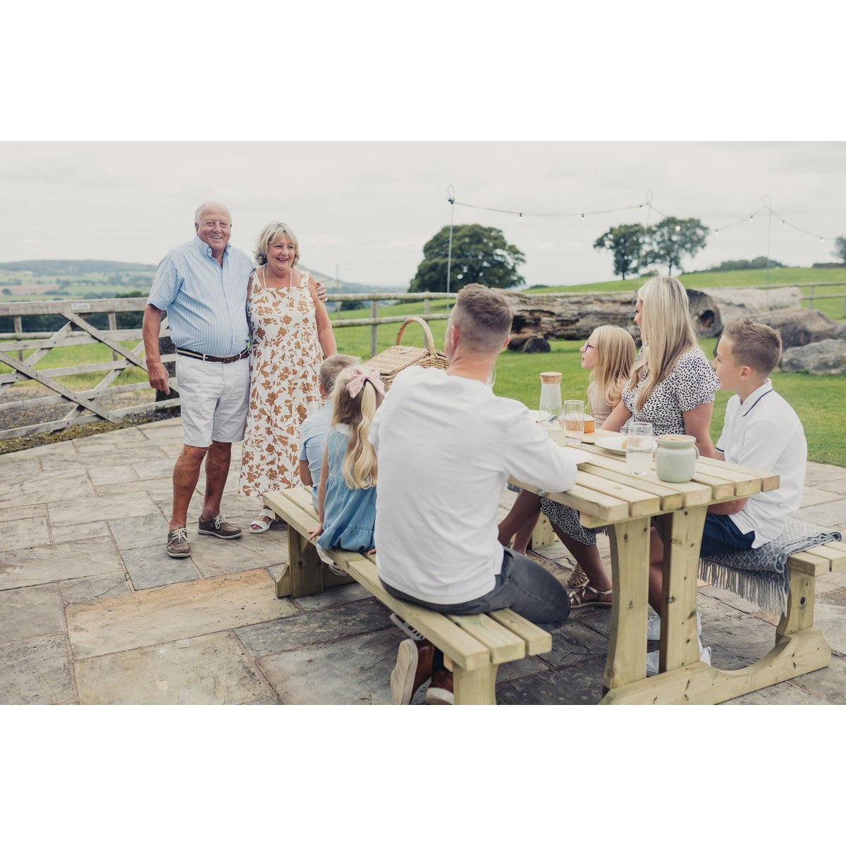 Lunar Garden Picnic Table by Churnet Valley - 4 Seats - PT107