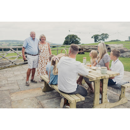 Lunar Garden Picnic Table by Churnet Valley - 4 Seats - PT107