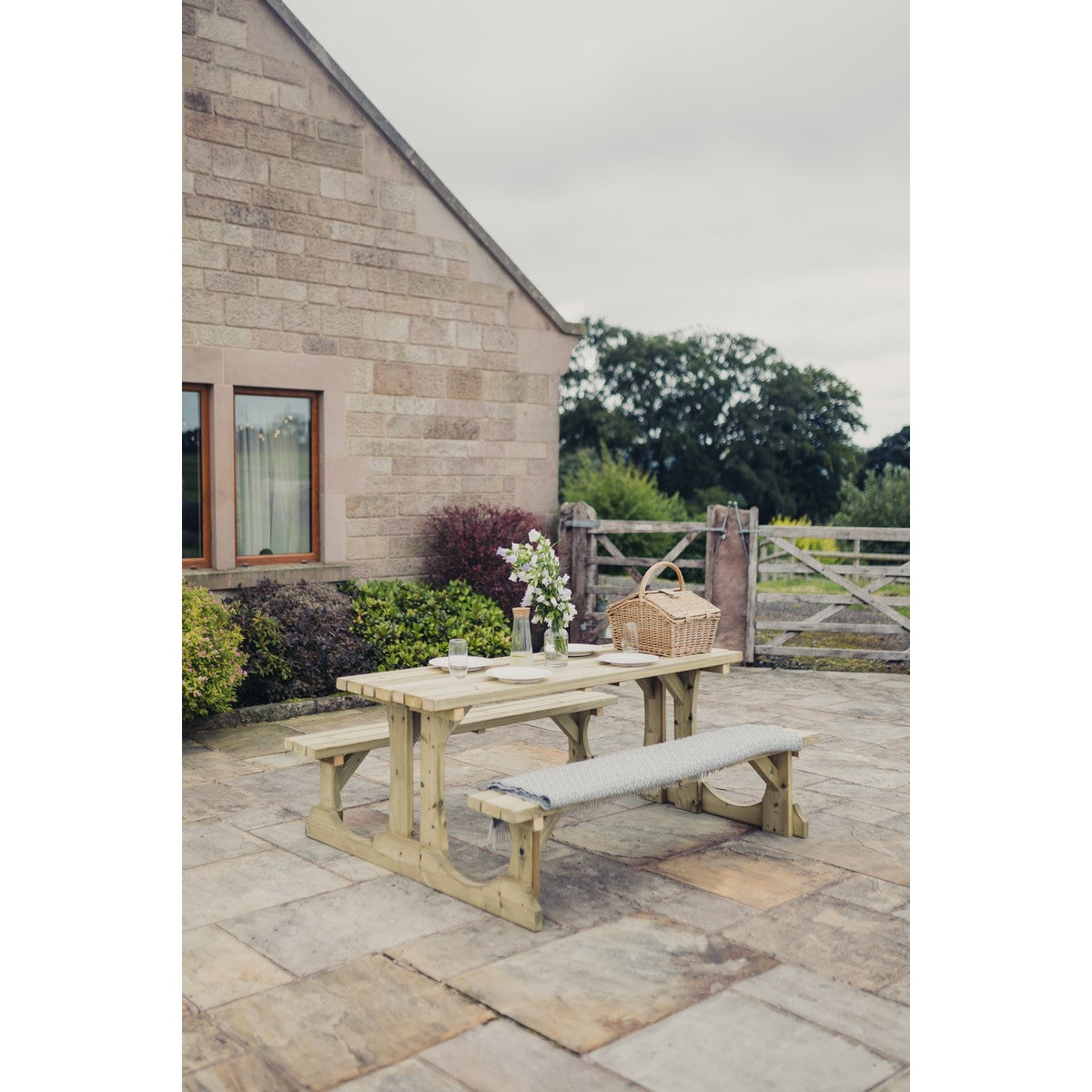 Lunar Garden Picnic Table by Churnet Valley - 4 Seats - PT107