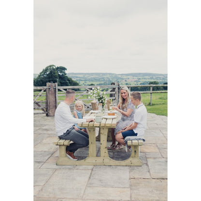 Lunar Garden Picnic Table by Churnet Valley - 4 Seats - PT107