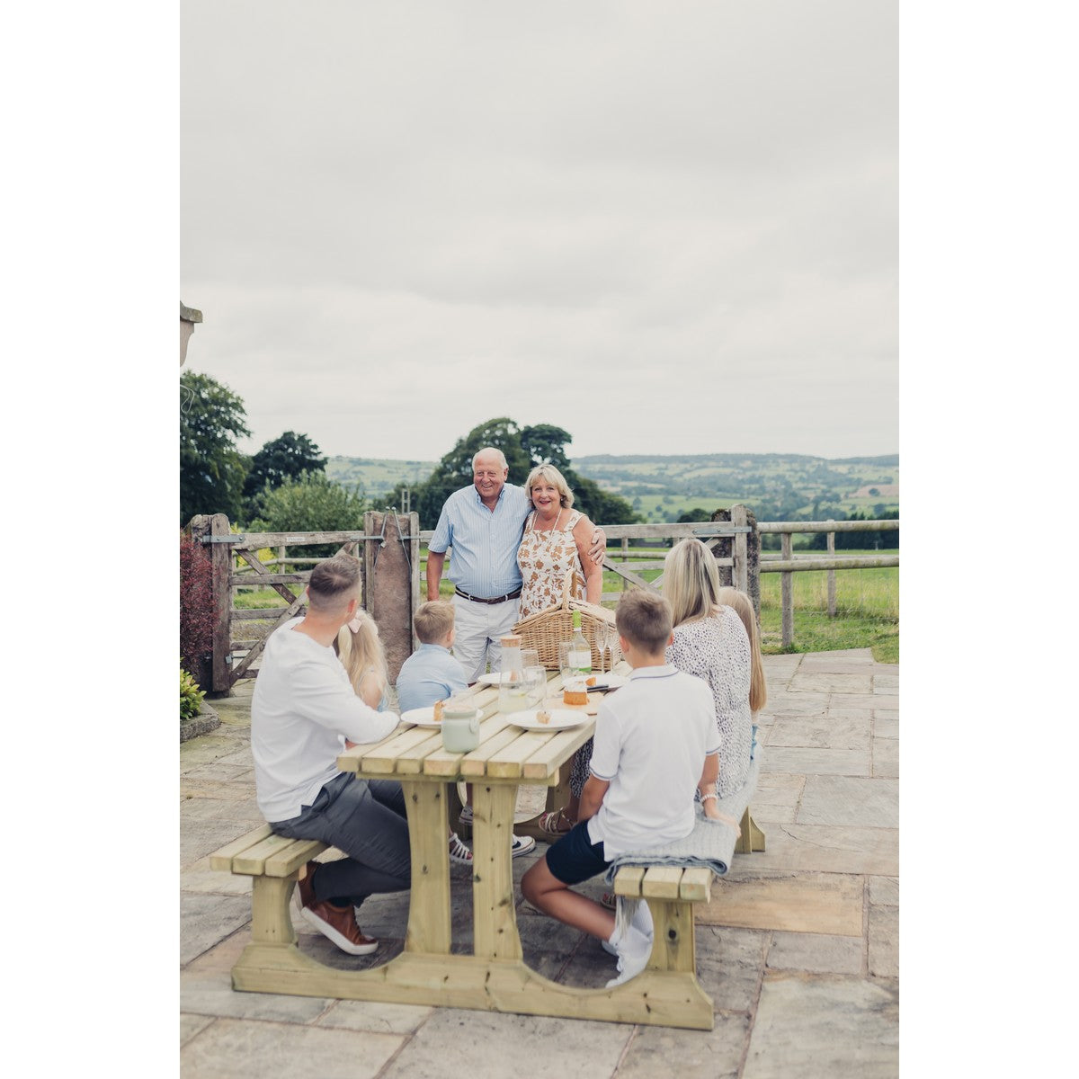 Lunar Garden Picnic Table by Churnet Valley - 4 Seats - PT107