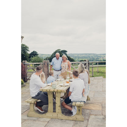 Lunar Garden Picnic Table by Churnet Valley - 4 Seats - PT107