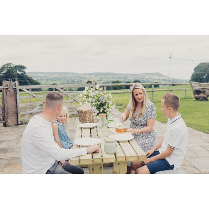 Lunar Garden Picnic Table by Churnet Valley - 4 Seats - PT107