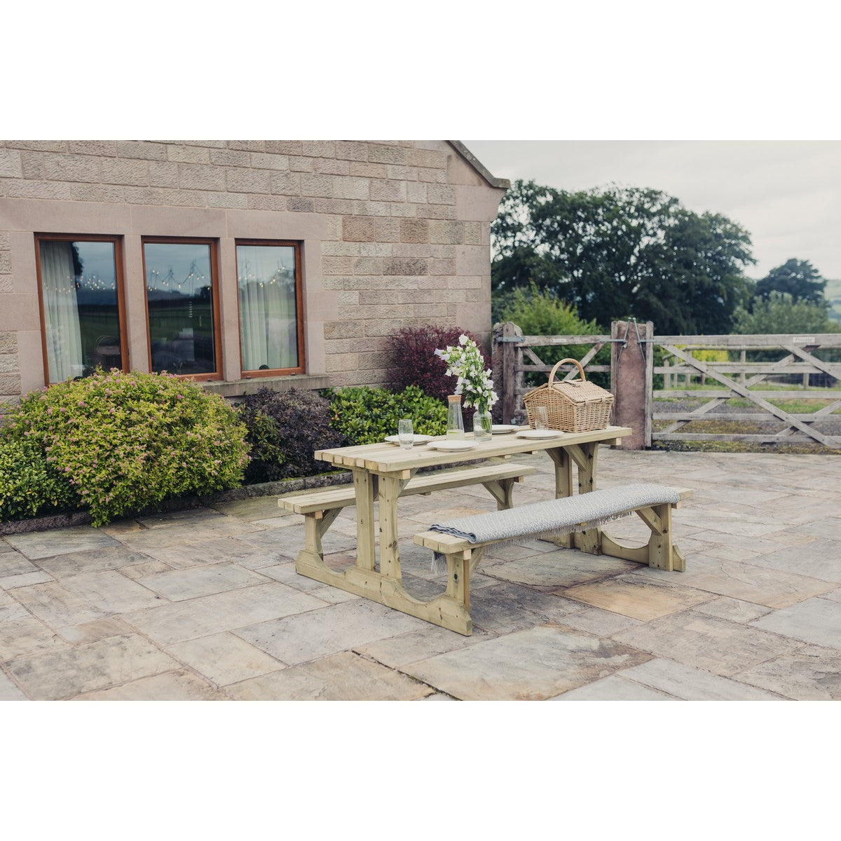 Lunar Garden Picnic Table by Churnet Valley - 4 Seats - PT107