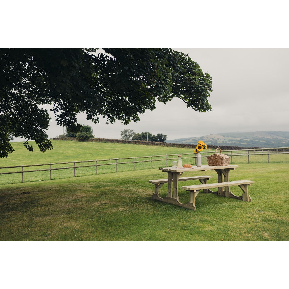 Lunar Garden Picnic Table by Churnet Valley - 4 Seats - PT107