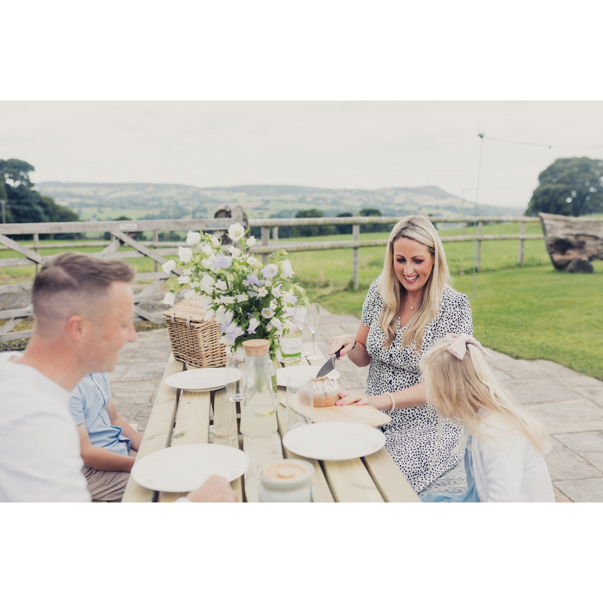 Lunar Garden Picnic Table by Churnet Valley - 4 Seats - PT107