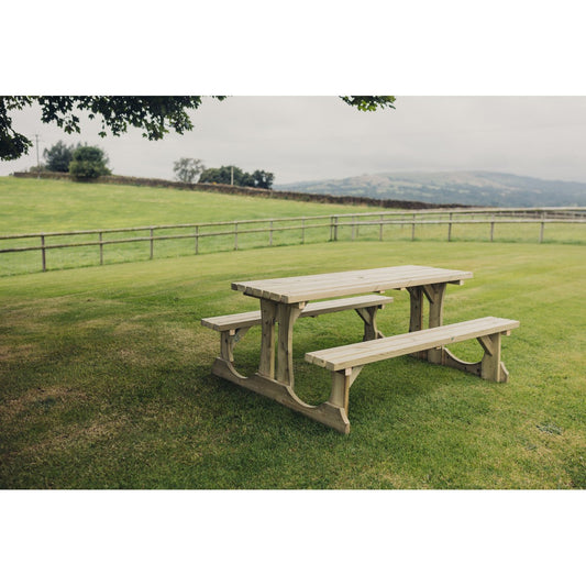 Lunar Garden Picnic Table by Churnet Valley - 6 Seats - PT108