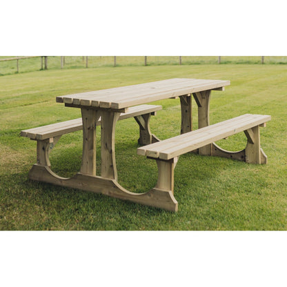 Lunar Garden Picnic Table by Churnet Valley - 6 Seats - PT108