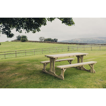 Lunar Garden Picnic Table by Churnet Valley - 6 Seats - PT108