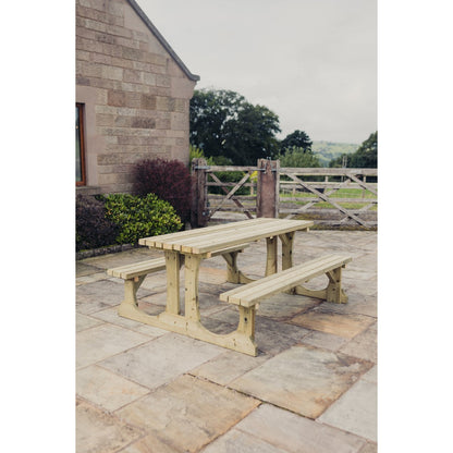 Lunar Garden Picnic Table by Churnet Valley - 6 Seats - PT108