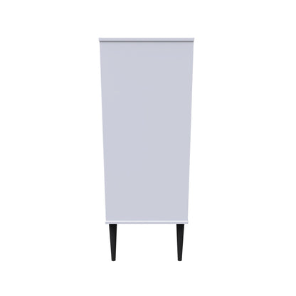Pixel Tall Tallboy White 5 Drawers 45cm
