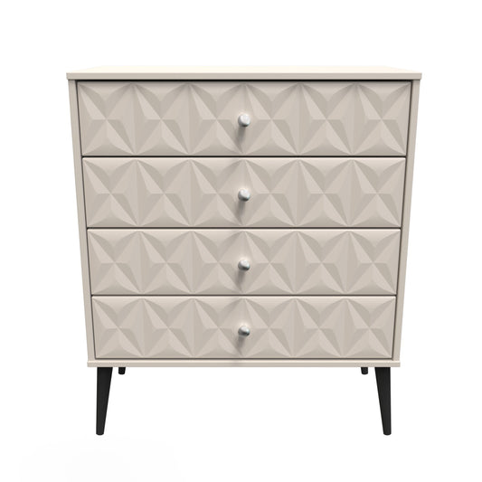Pixel Chest of Drawers Off-white 4 Drawers 77cm
