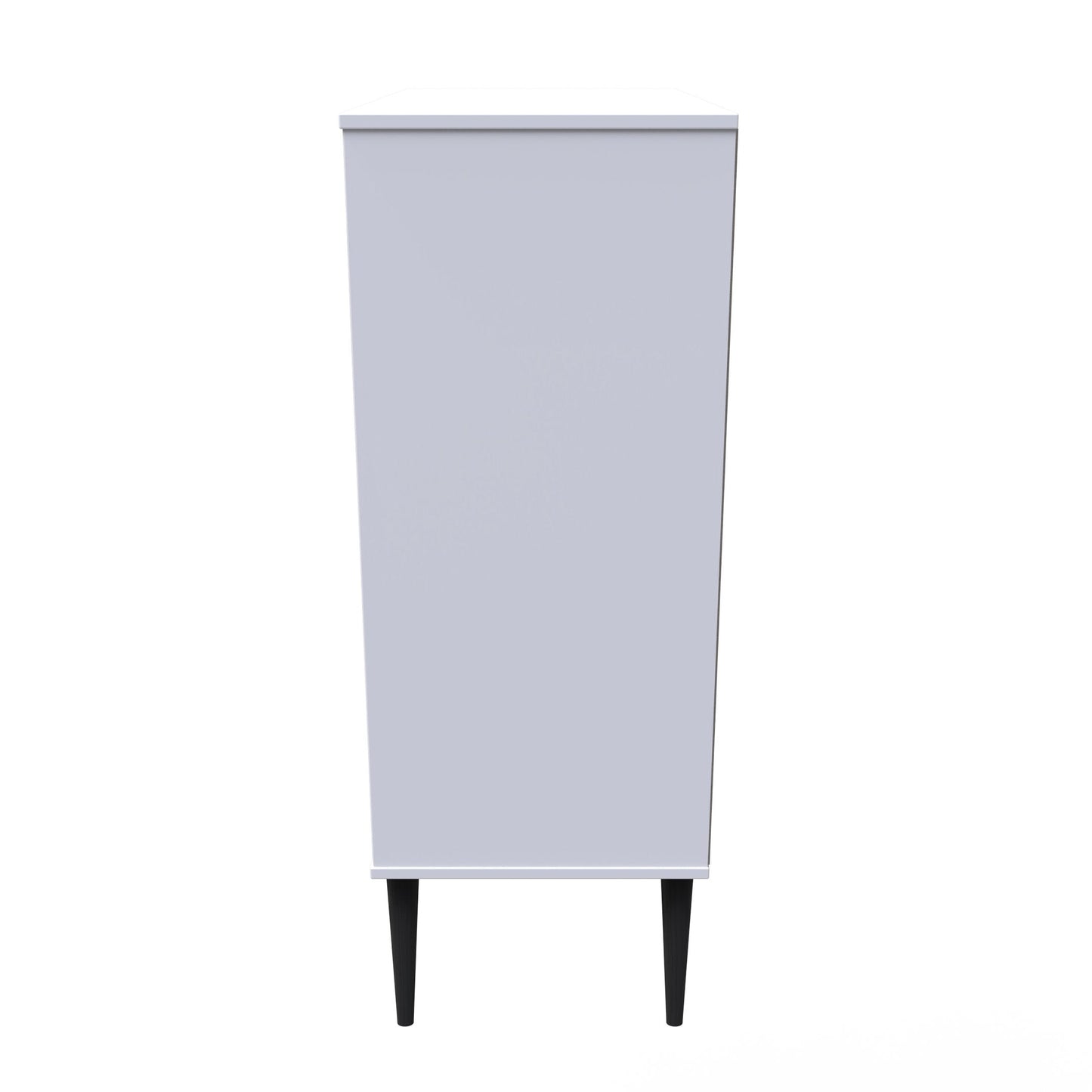 Pixel Tall Chest of Drawers White 5 Drawers 77cm