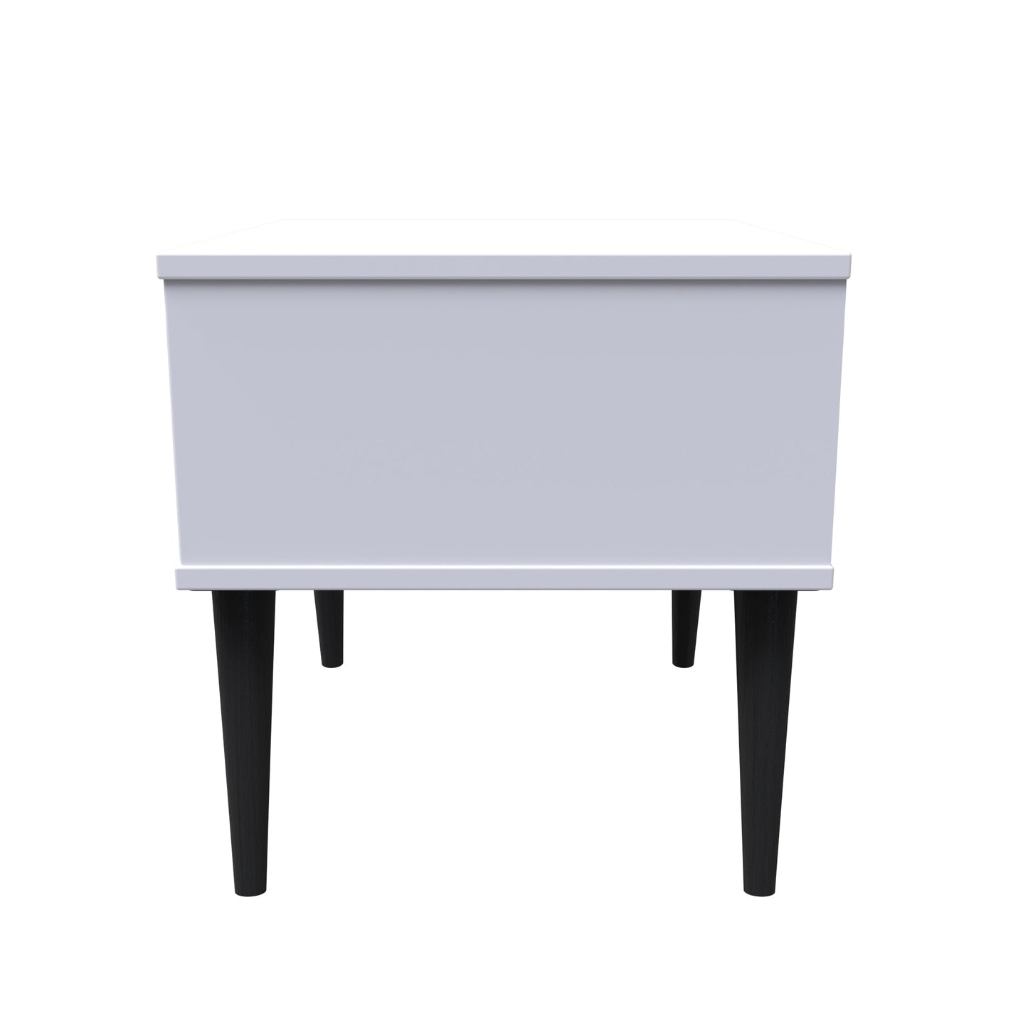 Pixel Bedside Table White 1 Drawer 45cm