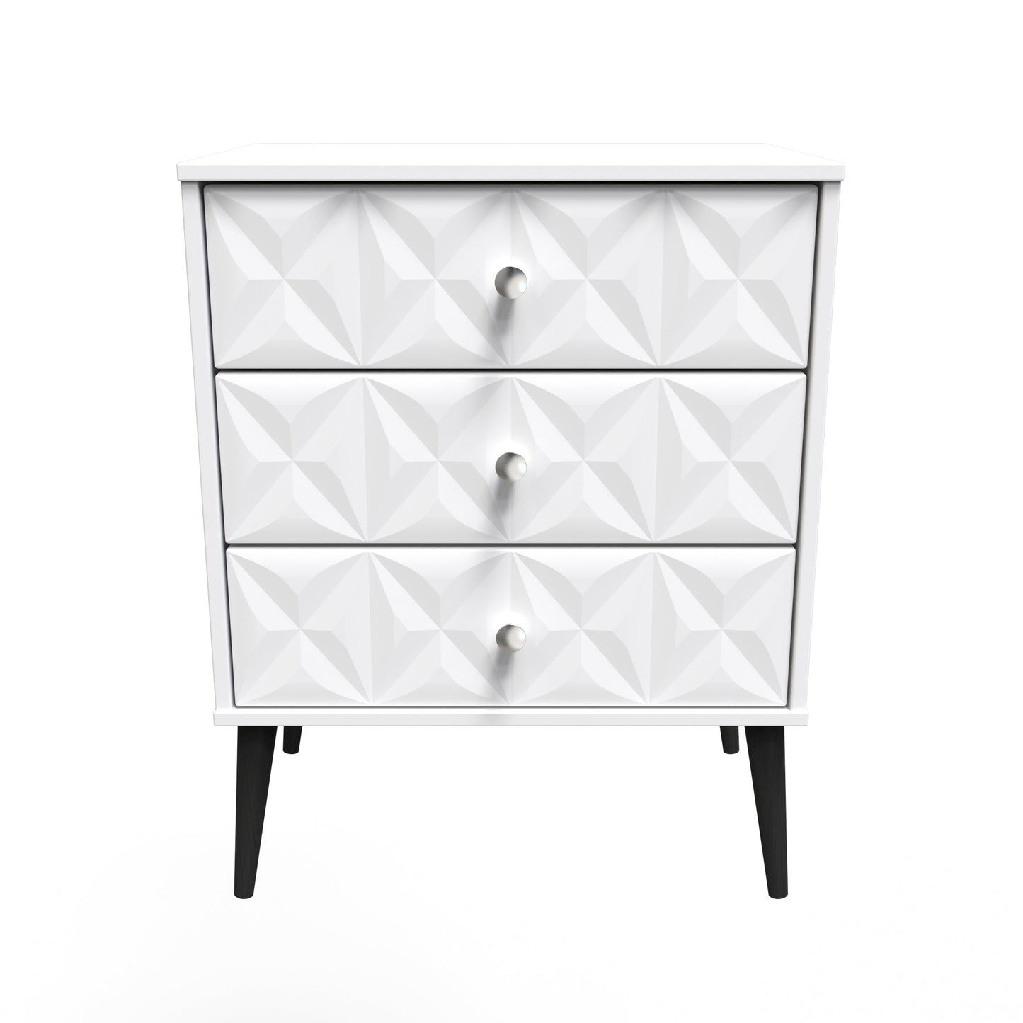 Pixel Chest of Drawers White 3 Drawers 40cm