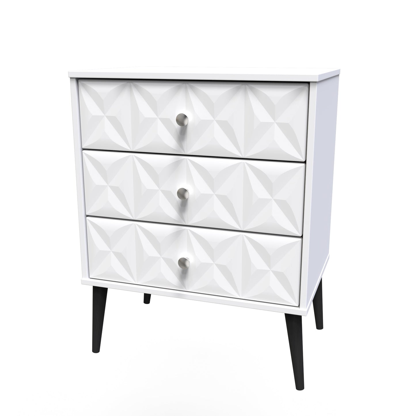 Pixel Chest of Drawers White 3 Drawers 40cm