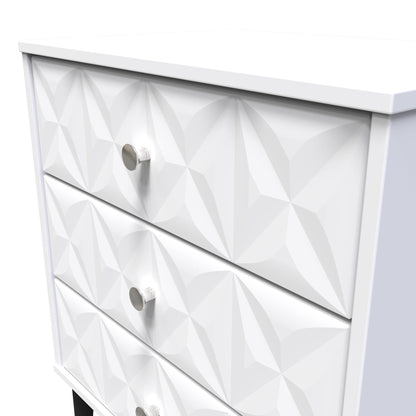 Pixel Chest of Drawers White 3 Drawers 40cm