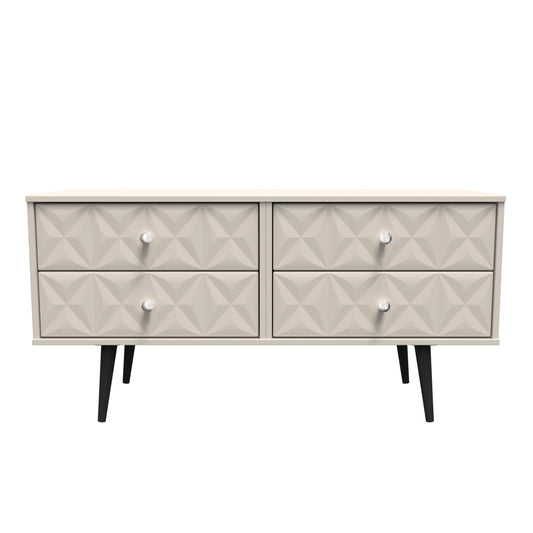 Pixel Large Chest of Drawers Off-white 4 Drawers 115cm