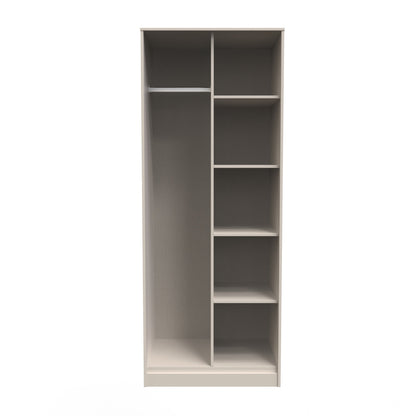 Pixel Tall Wardrobe Off-white 5 Shelves 77cm