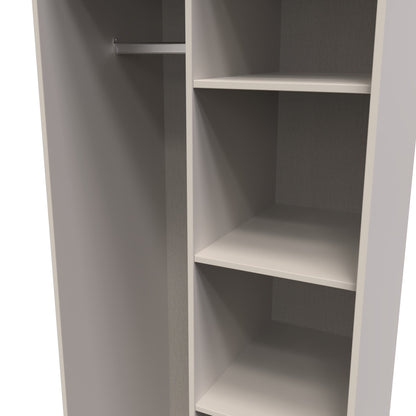 Pixel Tall Wardrobe Off-white 5 Shelves 77cm