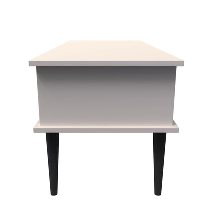 Pixel Coffee Table Off-white 1 Shelf 1 Drawer 92cm